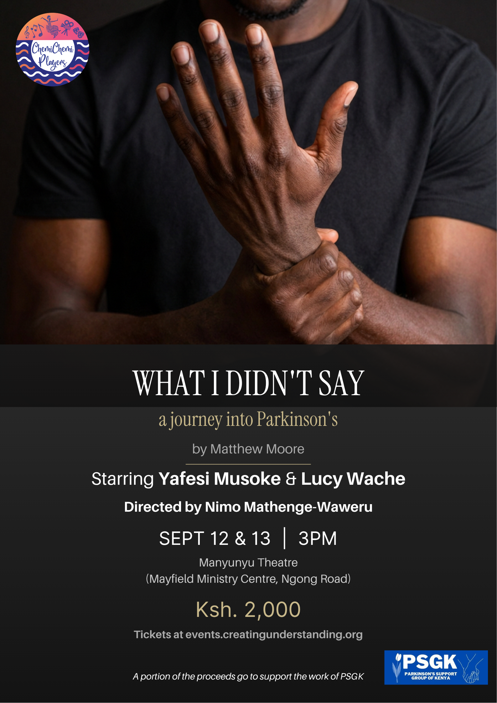 Poster for “What I Didn’t Say”: A Journey into Parkinson’s